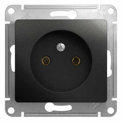 GLOSSA РОЗЕТКА без заземления, 16А, 250В, механизм, АНТРАЦИТ GLOSSA РОЗЕТКА без заземления, 16А, 250В, механизм, АНТРАЦИТ