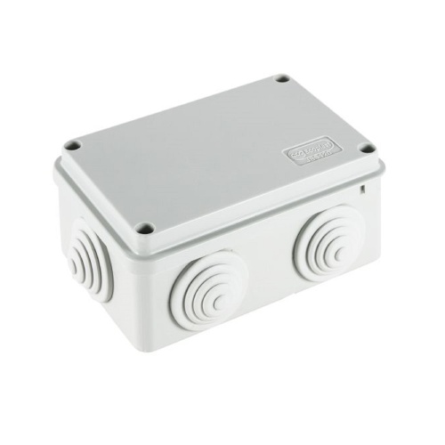 JBS120 Коробка распределительная о/п, 120х80х50мм 6 вых., IP55 цвет серый Экопласт