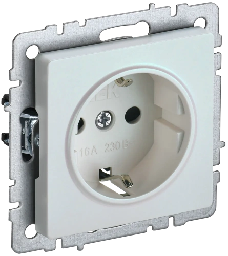 BRITE Роз. с з/к без з/ш 16А РС11-1-0-БрЖ жемч. IEK