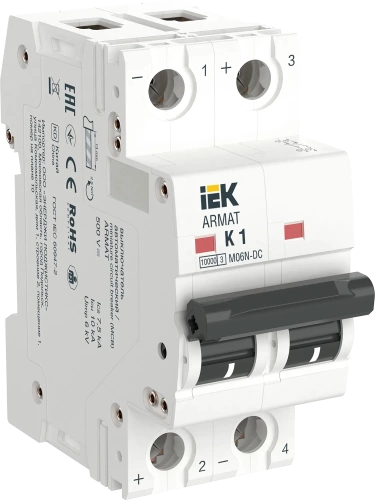 ARMAT Авт. выкл. M06N-DC 2P K 1А IEK ARMAT Авт. выкл. M06N-DC 2P K 1А IEK