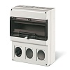 Корпус на 16 модулей и 3 поста  с основанием 70х87 мм. Тип M400 (упак. 1 шт)