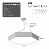 SPO-121-W-40K-038  Светильник светодиодный Geometria ЭРА Hexagon SPO-121-W-40K-038 38Вт 4000К 4000Лм IP40 600*600*80 белый подвесной
