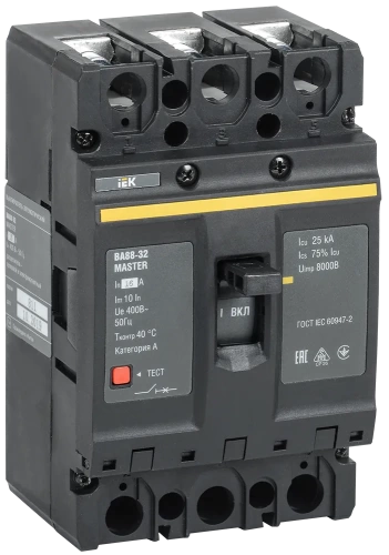 Выкл. авт. ВА88-32 3Р 16А 25кА MASTER IEK Выкл. авт. ВА88-32 3Р 16А 25кА MASTER IEK