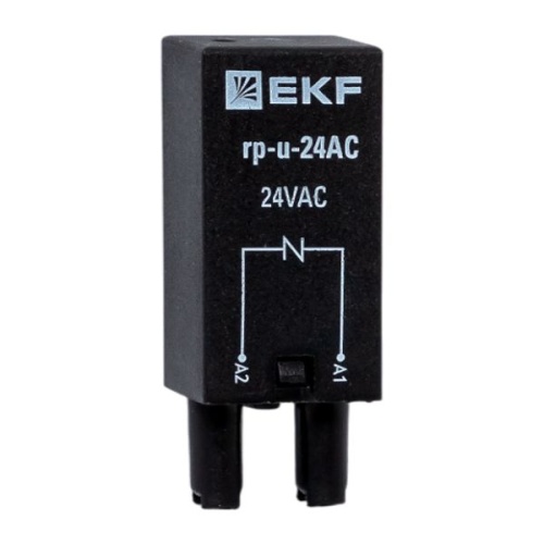 Модуль защитный c варистором 24В AC для промежуточных реле RP AVERES EKF Модуль защитный c варистором 24В AC для промежуточных реле RP AVERES EKF