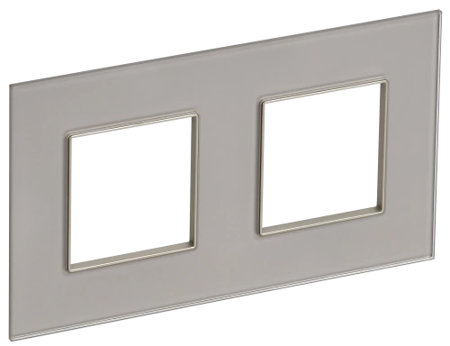 SKANDY Рамка 2-мест. SK-F22Sh стекло шамп. IEK