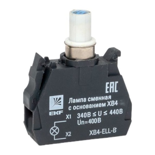 Лампа сменная c основанием XB4 синяя 400В EKF PROxima Лампа сменная c основанием XB4 синяя 400В EKF PROxima
