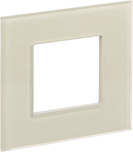 SKANDY Рамка 1-мест. SK-F21B стекло беж. IEK