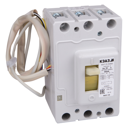 Выключатель автоматический ВА57-35-342510-40А-630-690AC-РНН230AC/220DC-УХЛ3-КЭАЗ Выключатель автоматический ВА57-35-342510-40А-630-690AC-РНН230AC/220DC-УХЛ3-КЭАЗ