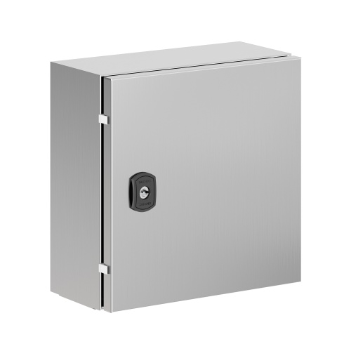 Корпус навесной STH с М/П из нержавеющей cтали AISI304 ВхШхГ 300x300x150 мм, с фланцем Корпус навесной STH с М/П из нержавеющей cтали AISI304 ВхШхГ 300x300x150 мм, с фланцем