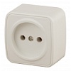3-201-02 Эл/ус Intro Розетка 2P, 16А-250В, IP20, ОУ, Polo, сл.кость