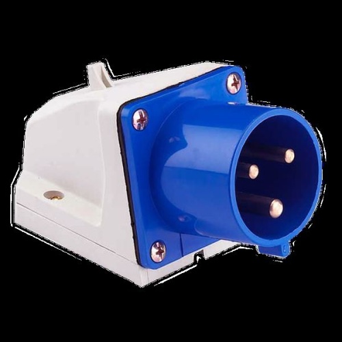 Вилка стационарная 523 2Р+РЕ 32А 220В IP44 EKF Вилка стационарная 523 2Р+РЕ 32А 220В IP44 EKF