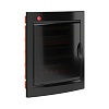 Щиток встраиваемый с дверцей 24 мод.,IP41, черный, с клеммным блоком 63А