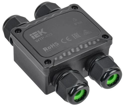 Коробка распред. герметичная WTP-403 4 ввода IP68 IEK