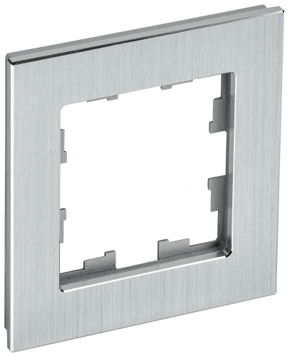 BRITE Рамка 1-мест. РУ-1-1-БрА металл алюм. IEK