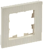 BRITE Рамка 1-мест. РУ-1-Бр беж. рифленый IEK