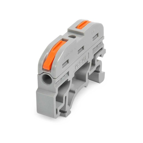 СМК на DIN - рейку сечение 0,08 - 4 мм² 1-проводная серая (25 шт/уп) Промрукав