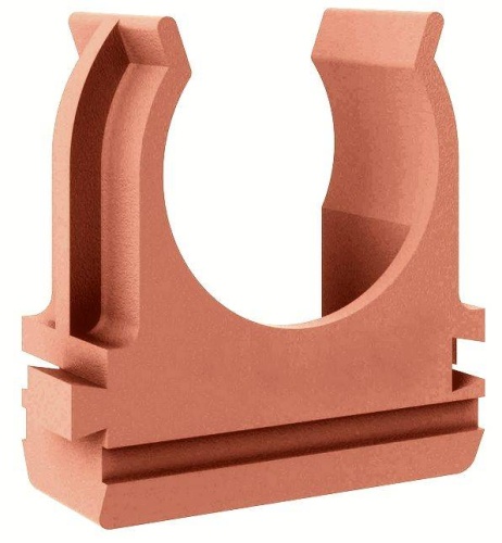 Крепеж-клипса для трубы ПНД 16 мм оранжевая TDM Крепеж-клипса для трубы ПНД 16 мм оранжевая TDM
