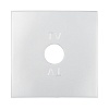Накладка розетки TV(серебристый металлик) LK60