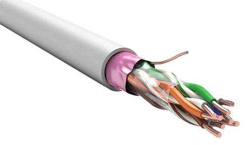 ITK Витая пара F/UTP 5E 2х2х0,52 нг(А)-FRHF оранж. (305м)