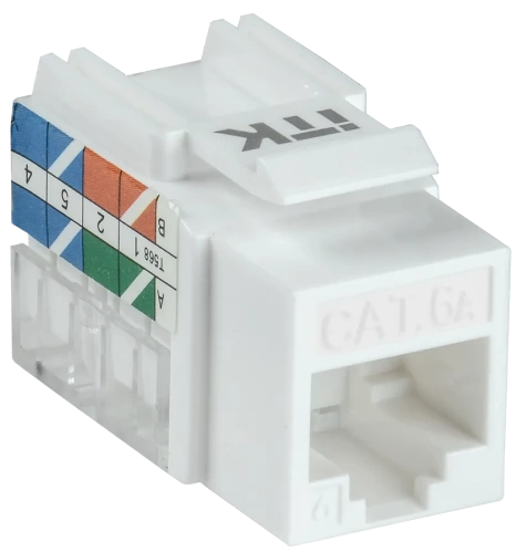 ITK Модуль Keystone Jack кат. 6A UTP 110 IDC 90 град.