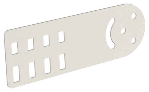 Пластина шарнирная h=80мм RAL 9016 IEK