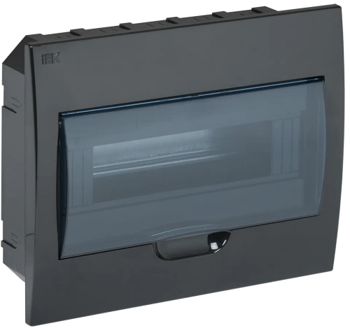 Корпус модульный пл. встр. ЩРВ-П-12 черный IP41 IEK