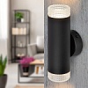 WL50 BK/TR  Светильник настенный ЭРА WL50 BK/TR 2*GU10 2*12Вт IP20 черный, прозрачный