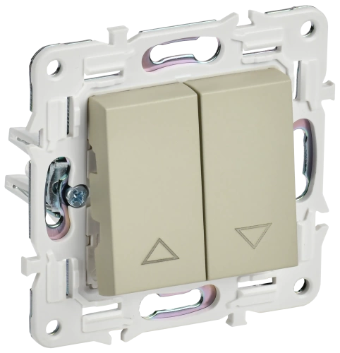 SKANDY Выключ. жалюзи 10А SK-V12B беж. IEK