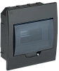 Корпус модульный пл. встр. ЩРВ-П-8 черный IP41 IEK