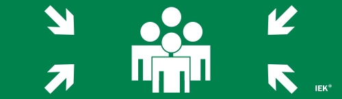 Этикетка самокл. 310х90мм "Место сбора" IEK