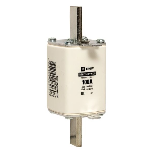 Плавкая вставка ППН-35 250/100А габарит 1 EKF Плавкая вставка ППН-35 250/100А габарит 1 EKF