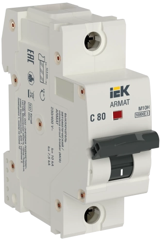 ARMAT Авт. выкл. M10H 1P C 80A IEK