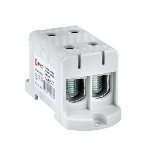 Клемма силовая вводная двойная КСВ 16-95 серая EKF PROxima Клемма силовая вводная двойная КСВ 16-95 серая EKF PROxima