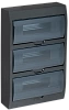 Корпус модульный пл. нав. ЩРН-П-36 черный IP41 IEK