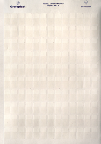 Табличка самоламинирующаяся, полиэстер 23х12мм. белая (упак. 1300 шт)