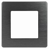 12-5101-05  Рамка для розеток и выключателей ЭРА Серия 12 12-5101-05 на 1 пост, Сатин, антрацит