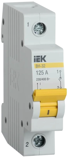 Выключатель нагрузки (мини-рубильник) ВН-32 1Р 125А IEK