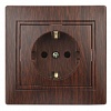 1-202-10 Эл/ус Intro Розетка 2P+E Schuko, 16А-250В, IP20, СУ, Plano, венге