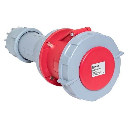 Розетка переносная 2342 3Р+РЕ 63А 380В IP67 EKF PROxima Розетка переносная 2342 3Р+РЕ 63А 380В IP67 EKF PROxima
