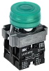 Кнопка LA167-BP35 d=22мм 1з+1р зеленая IEK
