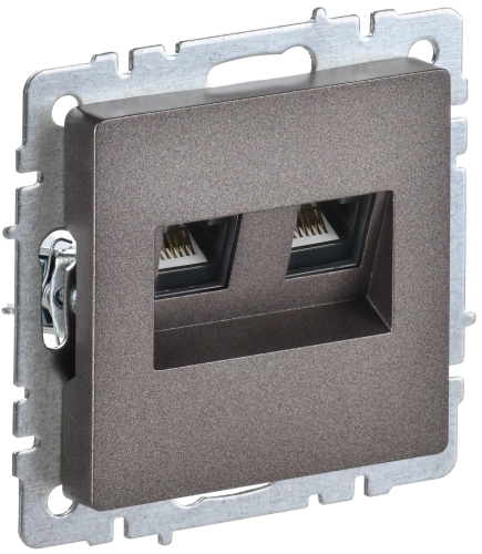 BRITE Роз. комп. 2-ая RJ45 кат.5E РК10-2-БрТБ бр. IEK BRITE Роз. комп. 2-ая RJ45 кат.5E РК10-2-БрТБ бр. IEK