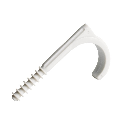 Держатель (клипса) F типа одинарная для труб D 25мм (1уп = 100шт) Экопласт