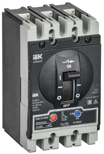 ARMAT Авт. выкл. лит. корпус 3P S 35кА 63А ТМ рег. IEK