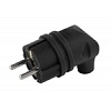 Вилка каучуковая с/з 90град с кольцом ЭРА 16A IP44 черная V9-B-IP44