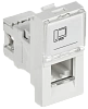 PRIMER РКИ-10-00-П-6 Розетка RJ45 кат.6 (1 мод.) бел. IEK