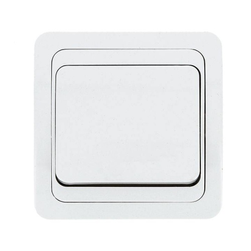 Лондон Выключатель 1-клавишный 10А белый EKF PROxima