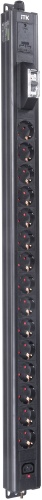 ITK BASE PDU PV1111 22U 1ф 16А 15SCHUKO 1C13 2,6м SCHUKO