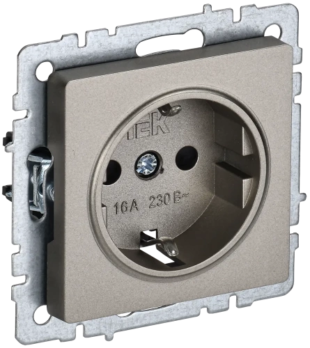 BRITE Роз. с з/к/ш 16А РС14-1-0-БрШ шамп. IEK