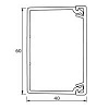 Мини-канал Metra - 60x40 - 2 метра - с крышкой - белый