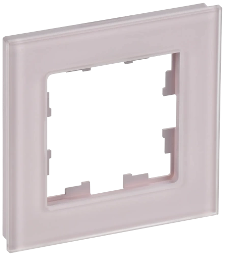 BRITE Рамка 1-мест. РУ-1-2-Бр стекло розовый матовый IEK BRITE Рамка 1-мест. РУ-1-2-Бр стекло розовый матовый IEK